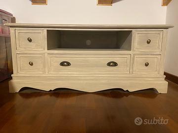Credenza bassa/mobile porta Tv in stile country