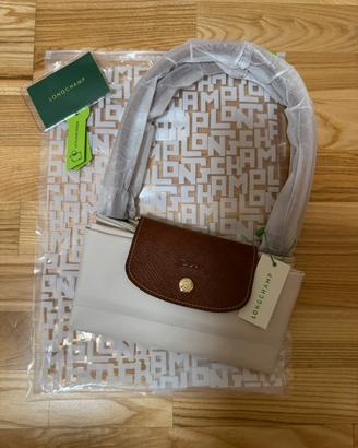 Borsa Longchamp M white/paper