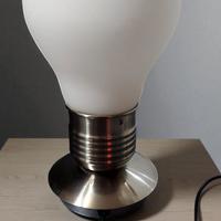 Lampada da tavolo design a forma di lampadina bian