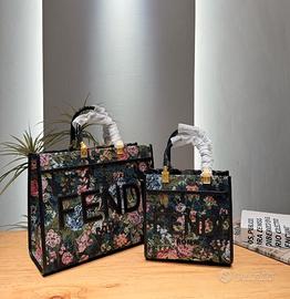 Borsa tote Fendi con stampa floreale