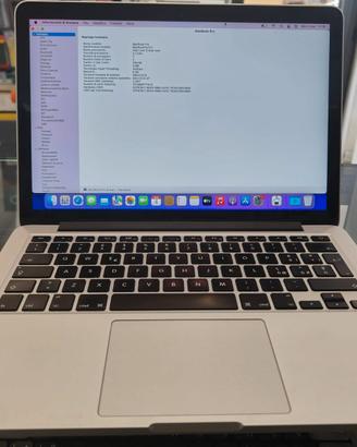 Apple MacBook Pro 13" A1502 8GB RAM 120 GB ROM