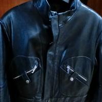 Giubbotto Donna in vera pelle Nero - Taglia L