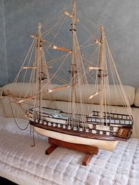 Grande veliero artigianale lunghezza 80 cm x 75 cm