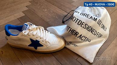 Golden Goose Ball  Star bianca blu tg  40- nuova 