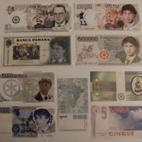 Banconote e gadget Padania Repubblica del Nord