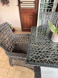TAVOLO GIARDINO 4 sedie