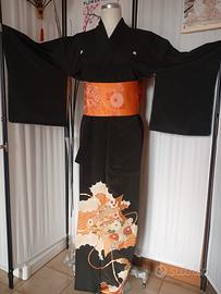 kimono Tomesode giapponese antico in seta 