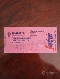 Biglietto Calcio  Bologna - Arezzo 1987-88 Serie B