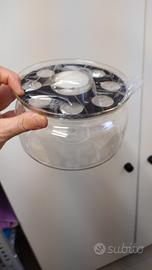 vaso vetro con lumino