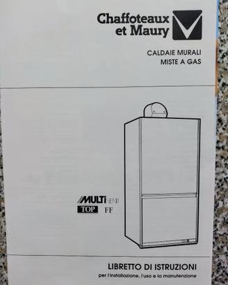Opuscolo caldaia Chaffoteaux et Maury. Anno 1991