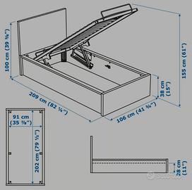 Struttura letto Malm ikea