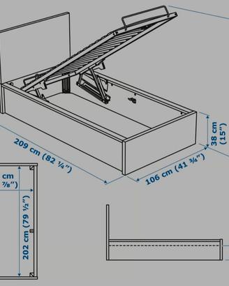 Struttura letto Malm ikea