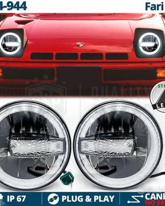 FARI LED Angel Eyes Per PORSCHE 924-944 OMOLOGATI