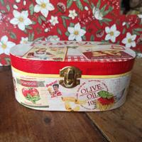 Scatola portaoggetti decoupage cucina pasta