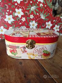 Scatola portaoggetti decoupage cucina pasta