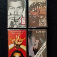 Audiocassette cantautori italiani