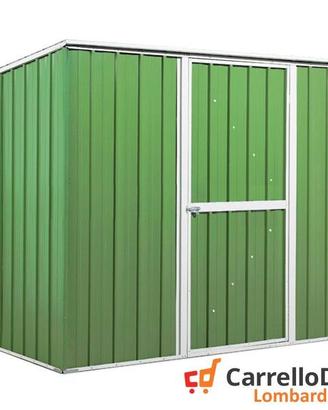Casetta box giardino Acciaio 260x185 verde chiaro