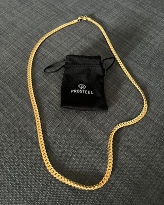 Collana PROSTEEL dorata uomo donna
