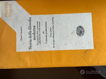 Cassirer, Storia della filosofia moderna, einaudi