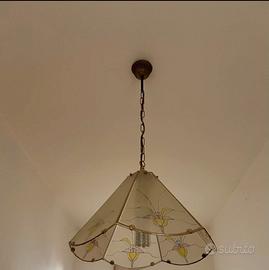 Meraviglioso lampadario in vetro colorato