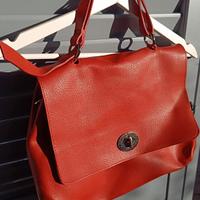 borsa tracolla o mano corallo