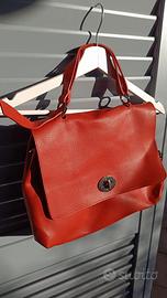 borsa tracolla o mano corallo