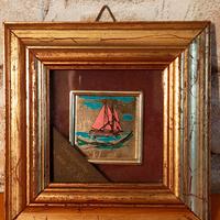 Quadretto Vintage su foglia oro 22kt Franciacorta