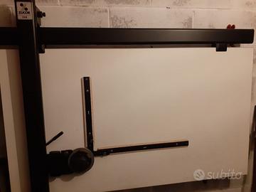 Tecnigrafo Zucor e tavolo a muto Rossetti 80x120