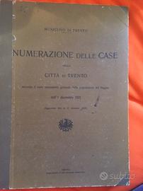 Numerazione delle case della città di Trento, 1921
