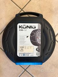 Catene da neve konig CB-12 102 nuove mai usate