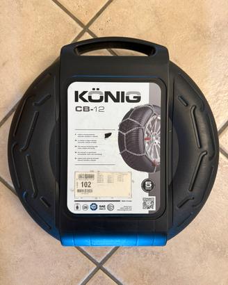 Catene da neve konig CB-12 102 nuove mai usate