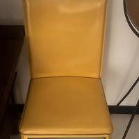 Sedia boheme pozzoli in cuoio Giallo