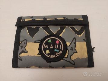 Portafoglio vintage Maui and Sons anni '90 con zip