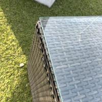 TAVOLINO DA ESTERNO IN RATTAN