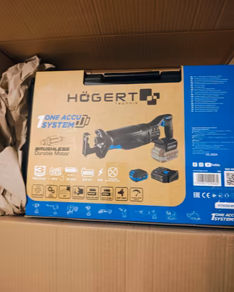 Hogert Technik Set sega a gattuccio a batteria 18V