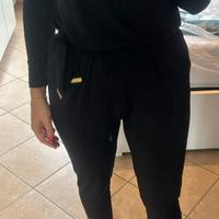 Tuta nera elasticizzata Michael Kors