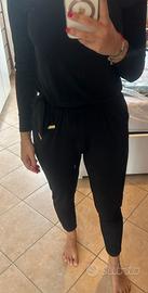 Tuta nera elasticizzata Michael Kors