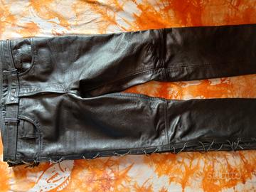 Pantaloni uomo vera pelle.