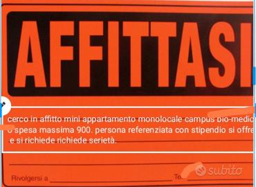 Bilocale  vicinanza  Campus biomedico Roma