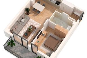 Bilocale con balcone a 600 euro TUTTO INCLUSO