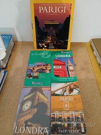 6 volumi guide su Parigi e Londra 
