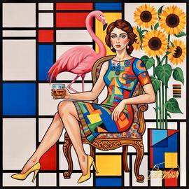 Quadro Moderno Astratto - 40x40