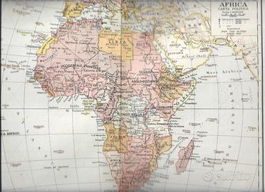 Anni 40' n 12 Carte geografiche sottodescritte