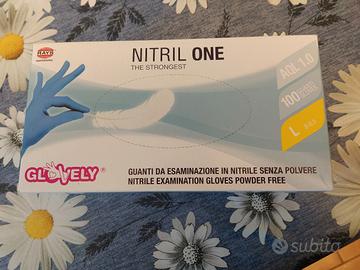 100 guanti da lavoro azzurri taglia L NUOVI 