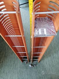 Porta cd design 60p in vero legno naturale 