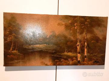 Elegante dipinto ad olio 