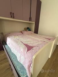 2 letti singoli con secondo letto estraibile