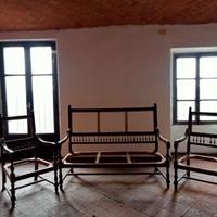 salottino in legno fine '800 da restaurare