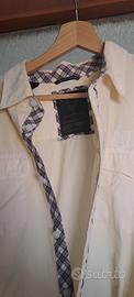 camicia GUESS uomo bianco/panna con dettagli check