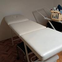 lettino massaggio e lampada 